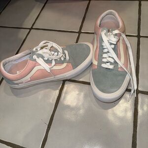 Vans Men's Sneakers in Pink and Gray
